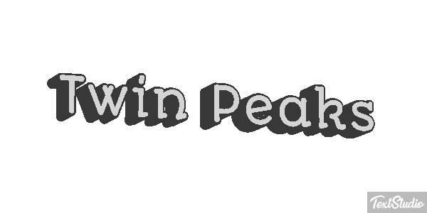 Twin Peaks Efeito do texto