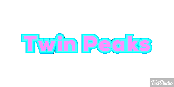Twin Peaks Efeito do texto