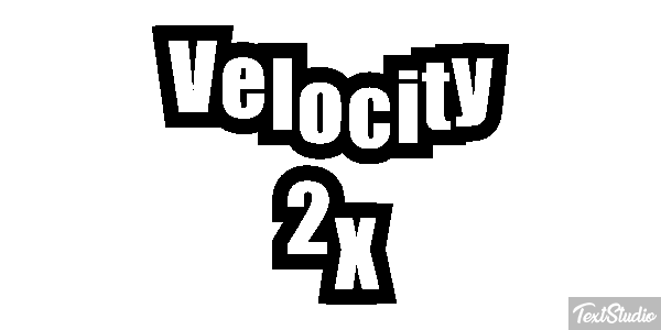 Velocity 2X Effetto testo