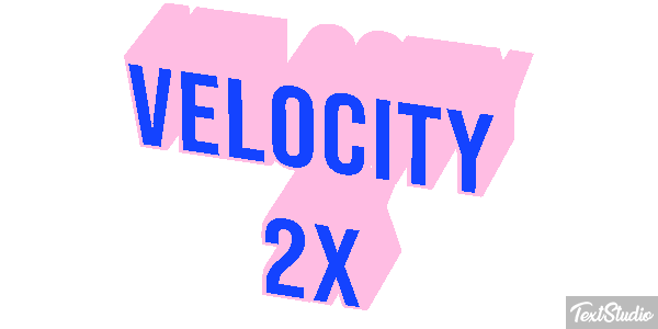 Velocity 2X Effetto testo