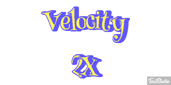 Velocity 2X Effetto testo