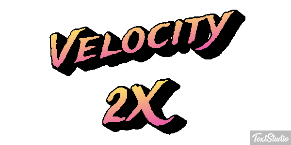 Velocity 2X Effetto testo