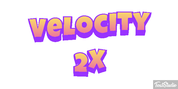 Velocity 2X Effetto testo