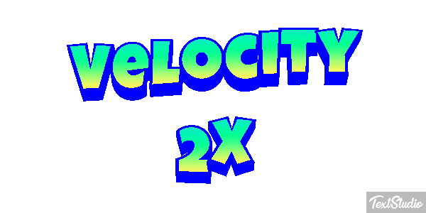 Velocity 2X Effetto testo