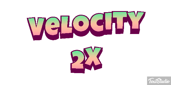 Velocity 2X Effetto testo