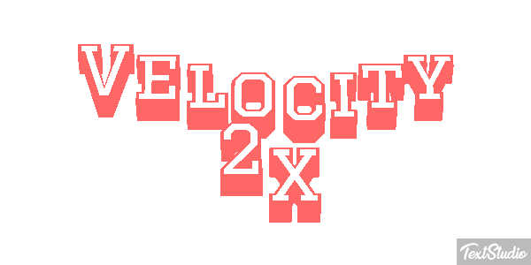 Velocity 2X Effetto testo