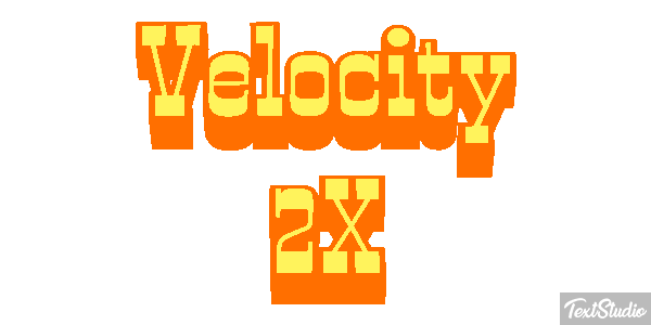 Velocity 2X Effetto testo