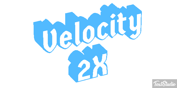 Velocity 2X Effetto testo