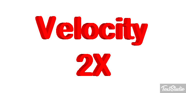Velocity 2X Effetto testo