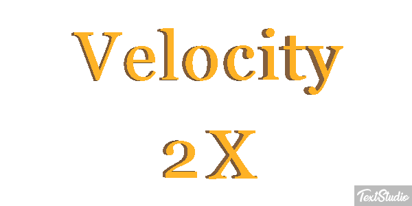 Velocity 2X Effetto testo