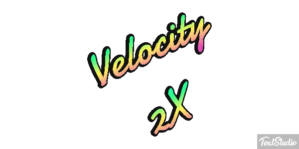 Velocity 2X Effetto testo