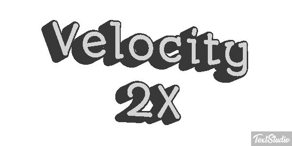 Velocity 2X Effetto testo