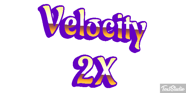 Velocity 2X Effetto testo