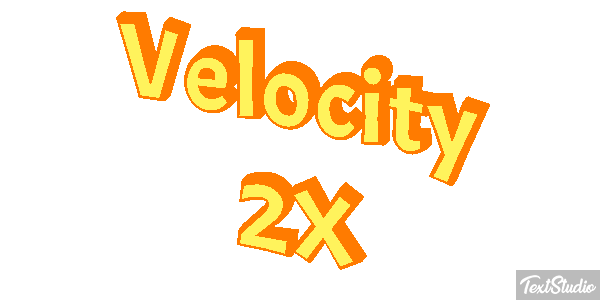 Velocity 2X Effetto testo