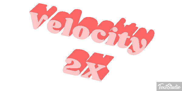 Velocity 2X Effetto testo