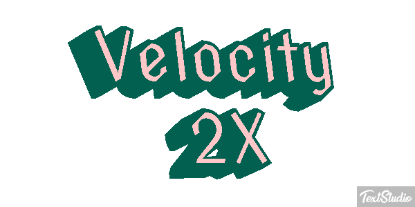Velocity 2X Effetto testo