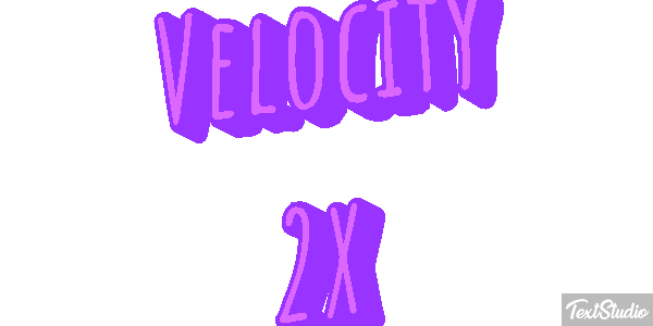 Velocity 2X Effetto testo