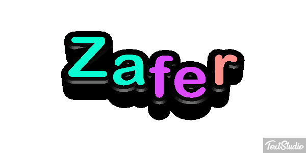 Zafer Texteffekt