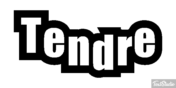 Tendre Effet de texte