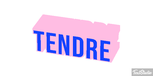 Tendre Effet de texte
