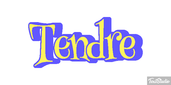 Tendre Effet de texte