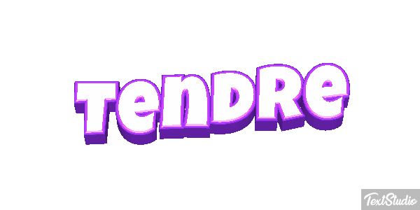 Tendre Effet de texte