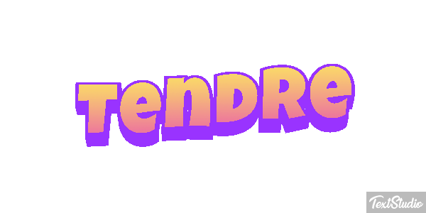 Tendre Effet de texte