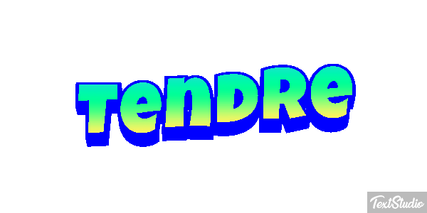 Tendre Effet de texte