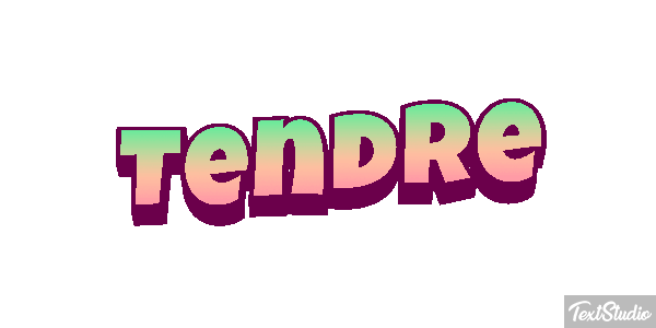 Tendre Effet de texte