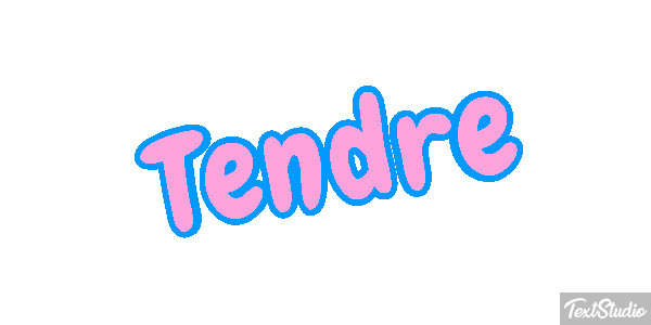 Tendre Effet de texte