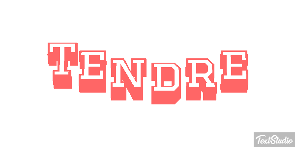 Tendre Effet de texte