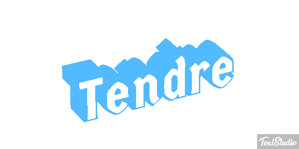 Tendre Effet de texte