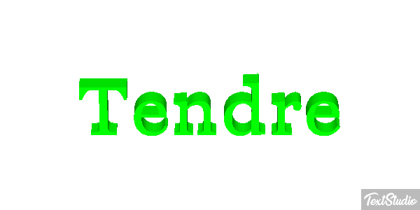 Tendre Effet de texte