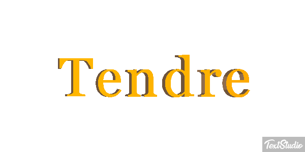 Tendre Effet de texte