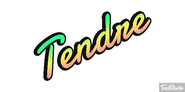 Tendre Effet de texte
