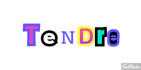 Tendre Effet de texte