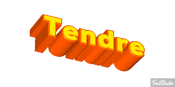 Tendre Effet de texte