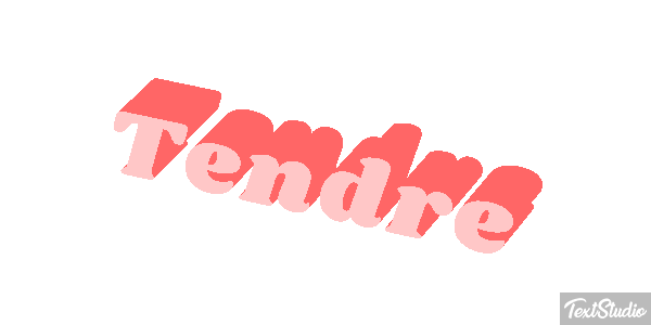 Tendre Effet de texte
