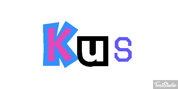 Kus Tekst effect
