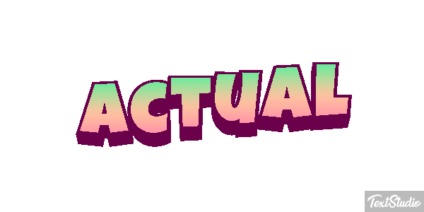 Actual Text effect