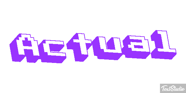 Actual Text effect