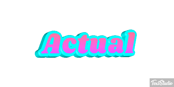 Actual Text effect