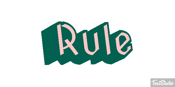 Rule Effet de texte