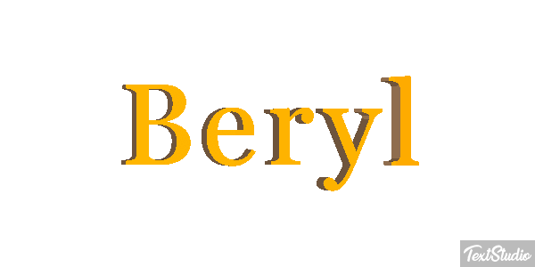 Beryl Text effect