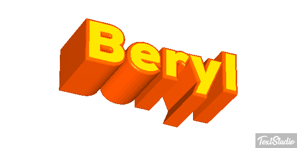 Beryl Text effect