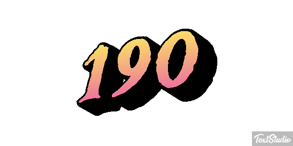 190 Text effect