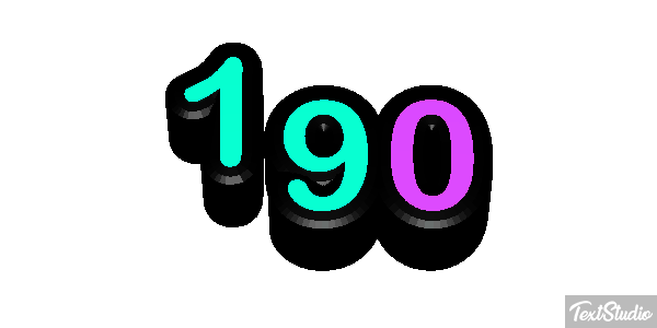 190 Text effect