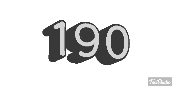 190 Text effect