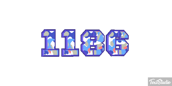 1186 Text effect
