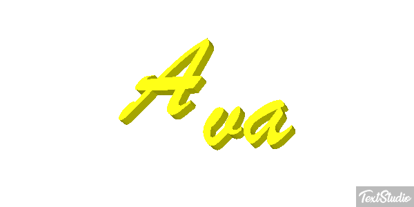 Ava Text effect